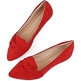 MUSSHOE Ballet Flats for Women Comfortable Women's Flats Memory Foam Slip on Pointed Toe Flats Shoes Women