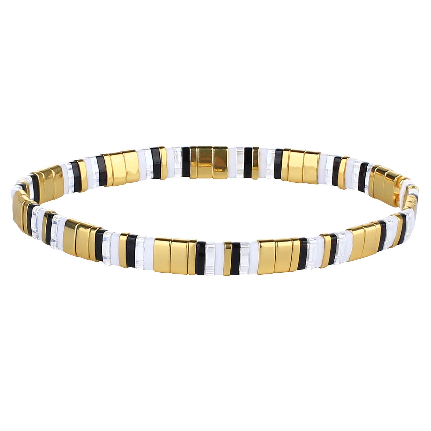 KELITCH Women Bracelets Colorful Strand Stretch Bracelets Mixed Friendship Unique Jewelry Gift - 8A โ image 1