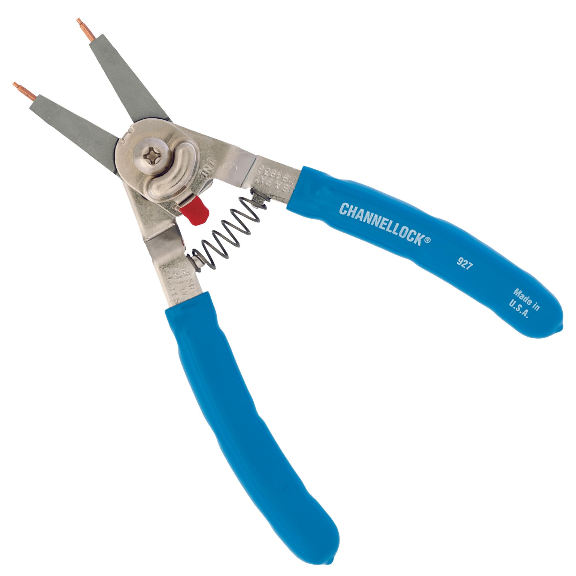 Photo 1 of Channellock Snap Ring Plier 927 - Precision Circlip Retaining Ring Pliers, 5 Tips, Made in USA - 8-Inch