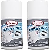 Claire CL110 Fresh Linen Metered Air Freshener; 7 Oz. Net Wt., (2 Pack)