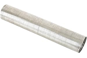 TORDXICS 2.75" [2 3/4"] ID x 16.5" Length Universal stainless steel Exhaust Flex Pipe Flexible Exhaust Tubing