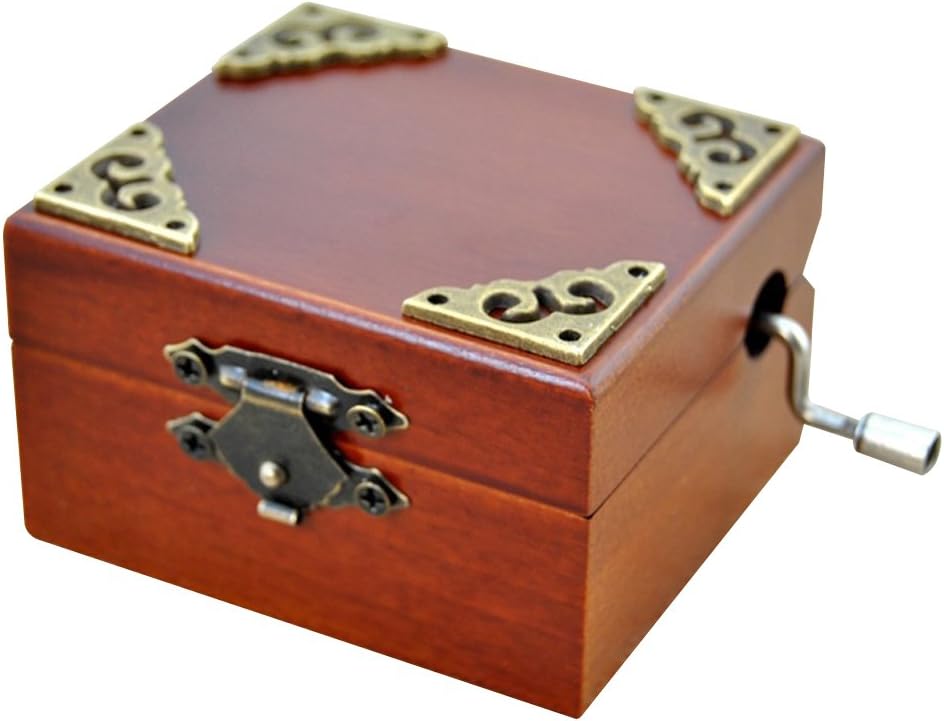 Wooden Music Box Hand Cranked Spirited Away