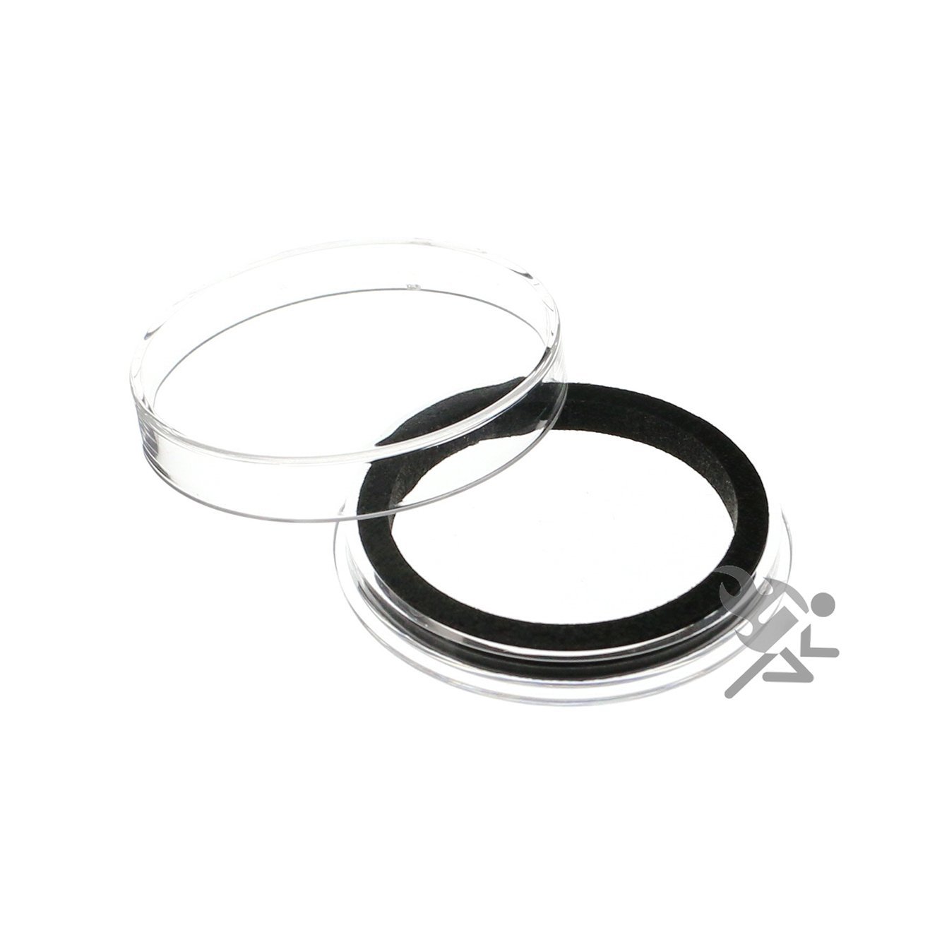Air-Tite Brand X Deep 40mm Black Ring Coin Capsule Holder for 2oz Elemetal Rounds Qty: 10