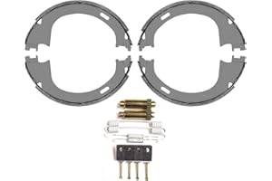 MAC Replacement Parts For Ford F150 1998 1999 2000 2001 2002 2003 2004 2005 2006 2007 2008 6 Lugs Rear Parking Emergency Brake Shoes with Mounting Hardware Springs