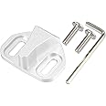 X AUTOHAUX Door Tailgate Lock Buckle for Toyota Fj Cruiser Xf10 2007-2020 Land Cruiser Prado Fj120 Fj150 2003-2022 Stopper Protection Striker Limiting Move Solve Aluminum Alloy White