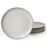 famiware Moonlight Salad Plates Set of 6, 8 Inch
