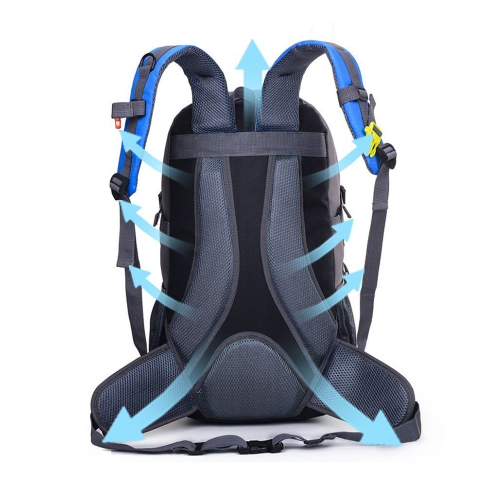 Waterproof Hiking Backpacks, Women and Men Lightweight Travel Daypack Sports Bag for Outdoor Travel Camping Climbing (blue 60L)