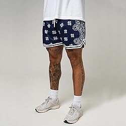 DIOTSR Mens Graphic Athletic Shorts Boho Paisley