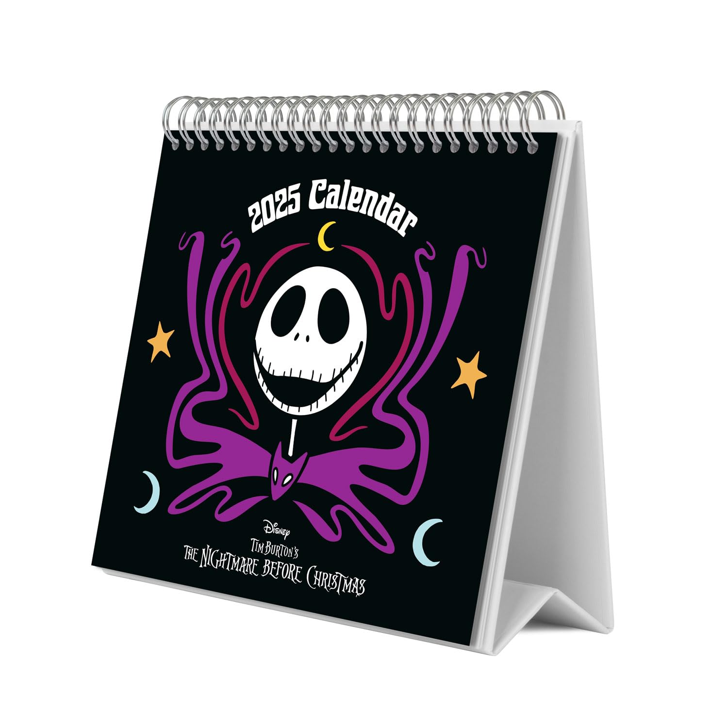 Grupo Erik Disney Desk Calendar 2025 - The Nightmare Before Christmas | 8 x 7 inches - 20 x 17 cm | 12 Month Desk Planner, Desktop Calendar 2025 | Nightmare Before Christmas Calendar 2025