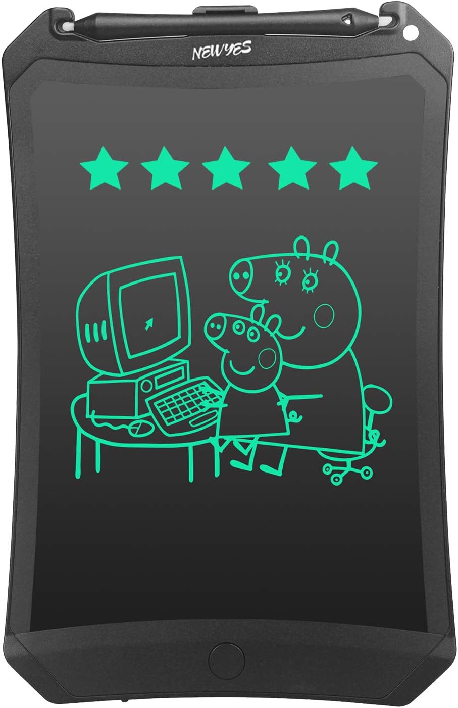 NEWYES 8.5 Inch LCD Writing Tablet, Substitutes of Magnetic Drawing Board, Suits for All Age Uses, for Note, Memo, To Do List, for Kids to Doodle (Black)
