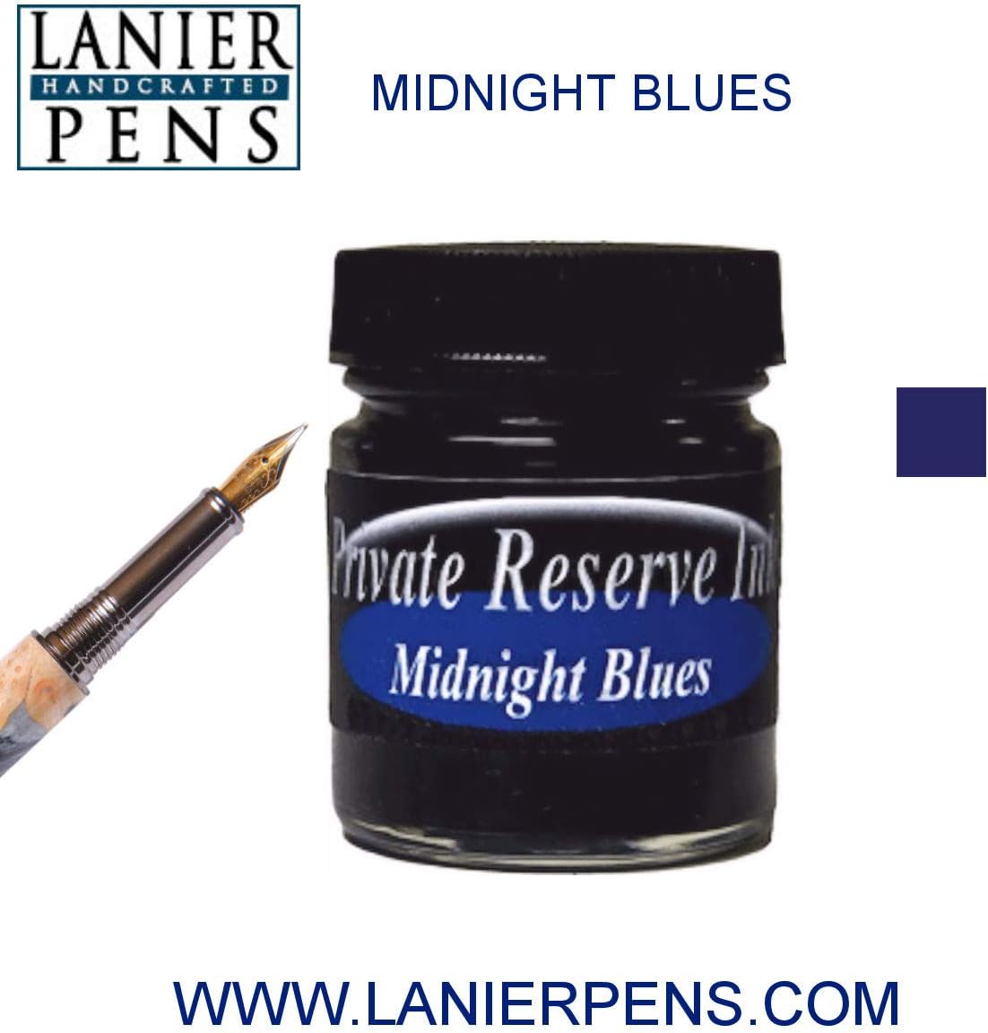 Private Reserve Ink, 60ML Ink Bottle – Midnight Blue