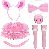 Yewong Kids Animal Costume Accessories Headband Tail Ears Bow Tie Tail Tutu for Halloween Cosplay Party Christmas