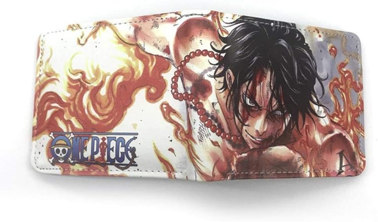 Xyuang Portafogli Uomo One Piece Portgas D Ace Portafoglio Anime Porta Carte Di Credito Finestra Id 23x11cm Amazon It Valigeria
