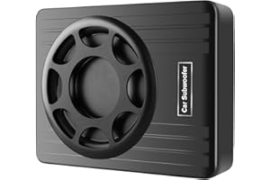 litillbuly 10 Inch 800W Car Subwoofer,Slim Under Seat Car Subwoofer Powered, High/Low Level Input, Car/Truck Car Audio Subwoo