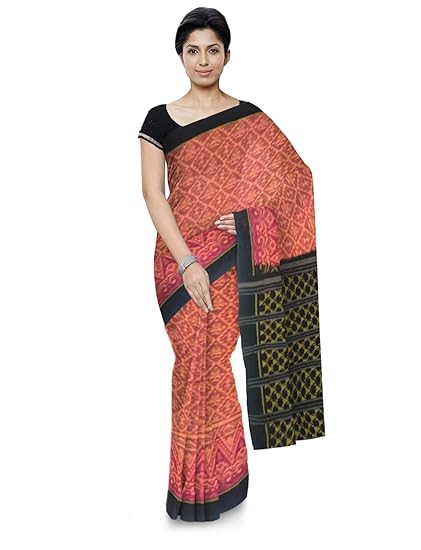 Odisha Handloom Ikkat Womens Cotton Saree (Multi-Coloured, orissa art 38)
