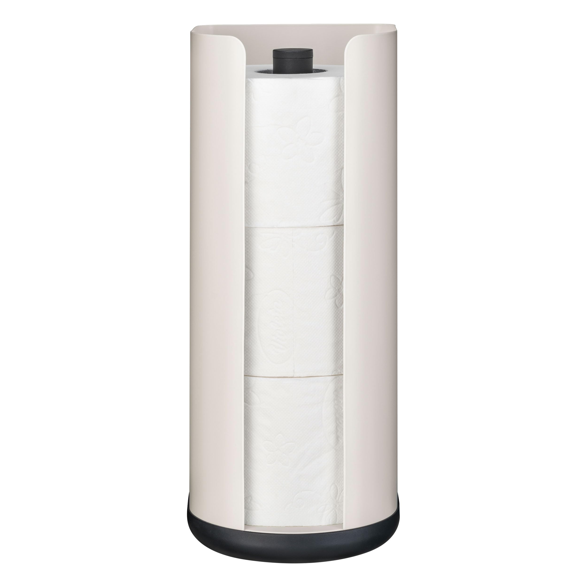 Wesco Loft 322 106-87 Paper Roll Holder Made of Powder-Coated Sheet Steel Metal and Plastic in Matt Sand Colour Dimensions: 13.5 cm x 13 cm x 32 cm