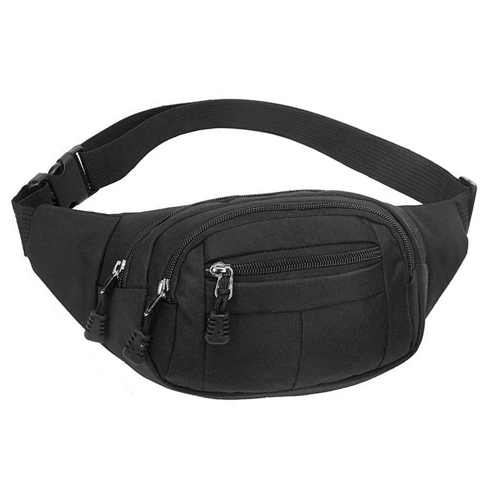Long Keeper 4 Pockets Bumbags for Men Women Sports Running Hiking Waist Packs Waterproof Adjustable Belt Bag Fanny Pack Waist Bag for Outdoors Gym Cycling