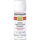 Rust-Oleum 7791830 Stops Rust Spray Paint, 12 oz, Satin White