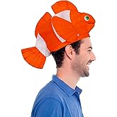 Fish Hat - Clown Fish Ocean Animal Costume by Funny Party Hats - Sea Animal Hat