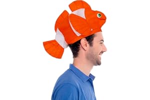Fish Hat - Clown Fish Ocean Animal Costume by Funny Party Hats - Sea Animal Hat