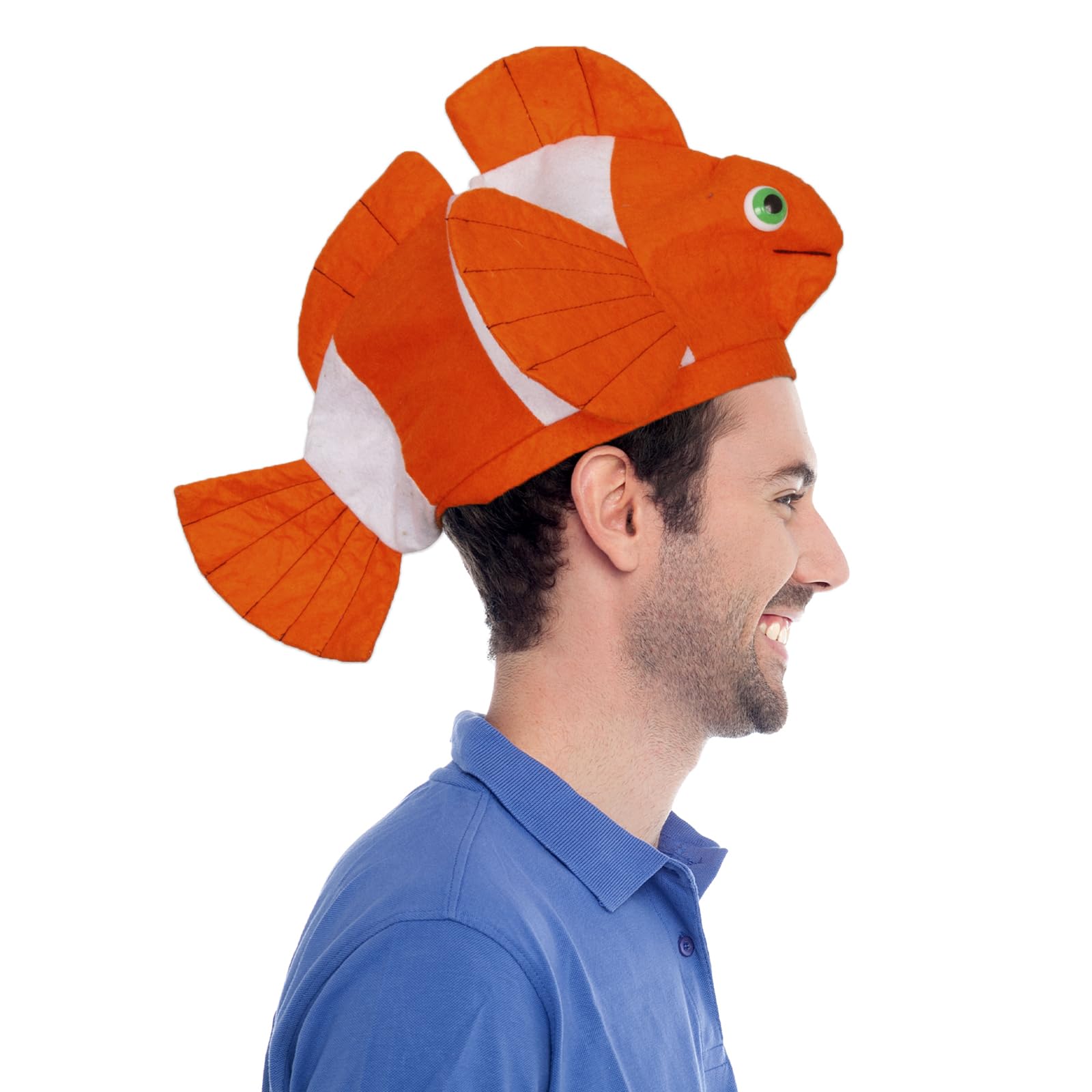 Fish Hat - Clown Fish Ocean Animal Costume by Funny Party Hats - Sea Animal Hat