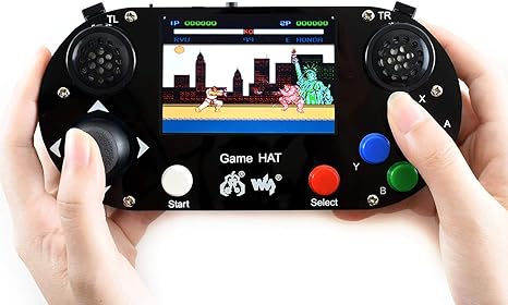 Amazon Com Waveshare Game Hat For Raspberry Pi A B 2b 3b 3b 3 5inch Ips Screen 480x320 Resolution 60 Frame Experience Make Your Own Game Console Computers Accessories