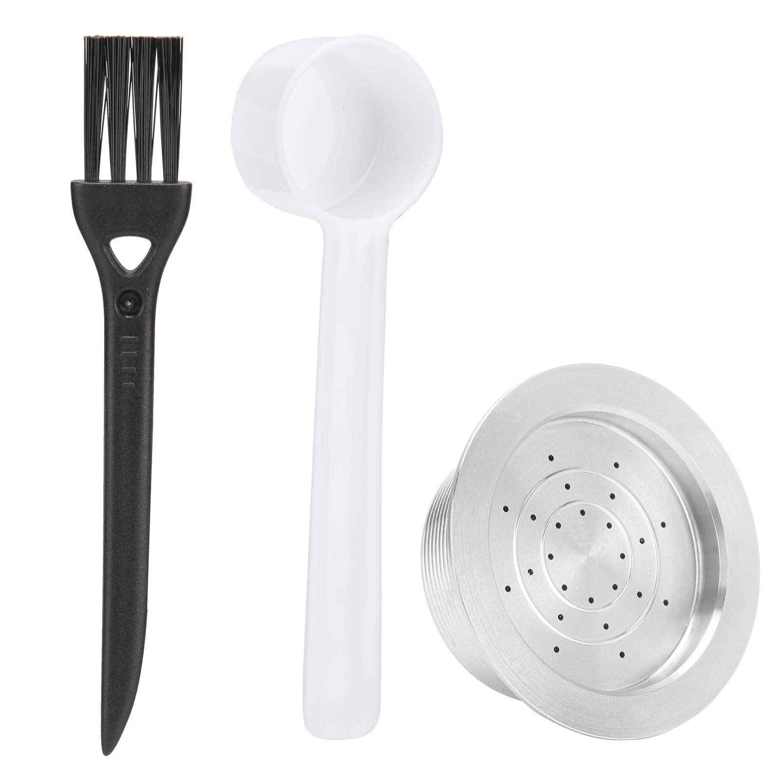 Reusable Stainless Steel Coffee Pods, Refillable Coffee Pods Coffee Filter Spoon Brush Kit for LAVAZZA A MODO MIO Jolie, for LAVAZZA A MODO MIO ESPRIA, for LAVAZZA A MODO MIO Coffee Machines