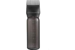 PAIRSWIND Root Comb Applicator Bottle, Hair Oiling Applicator Bottle for Hair Dye Hair Applicator Bottle (Black)