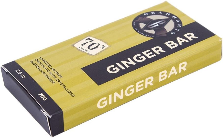 Gearharts Fine Chocolates Venezuelan Chocolate Bar-Ginger Bar