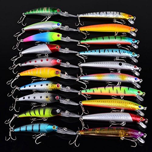 Fishcm Hard Fishing Lures Topwater Lures for Freshwater,Fishing Tackle Lure Kit Set