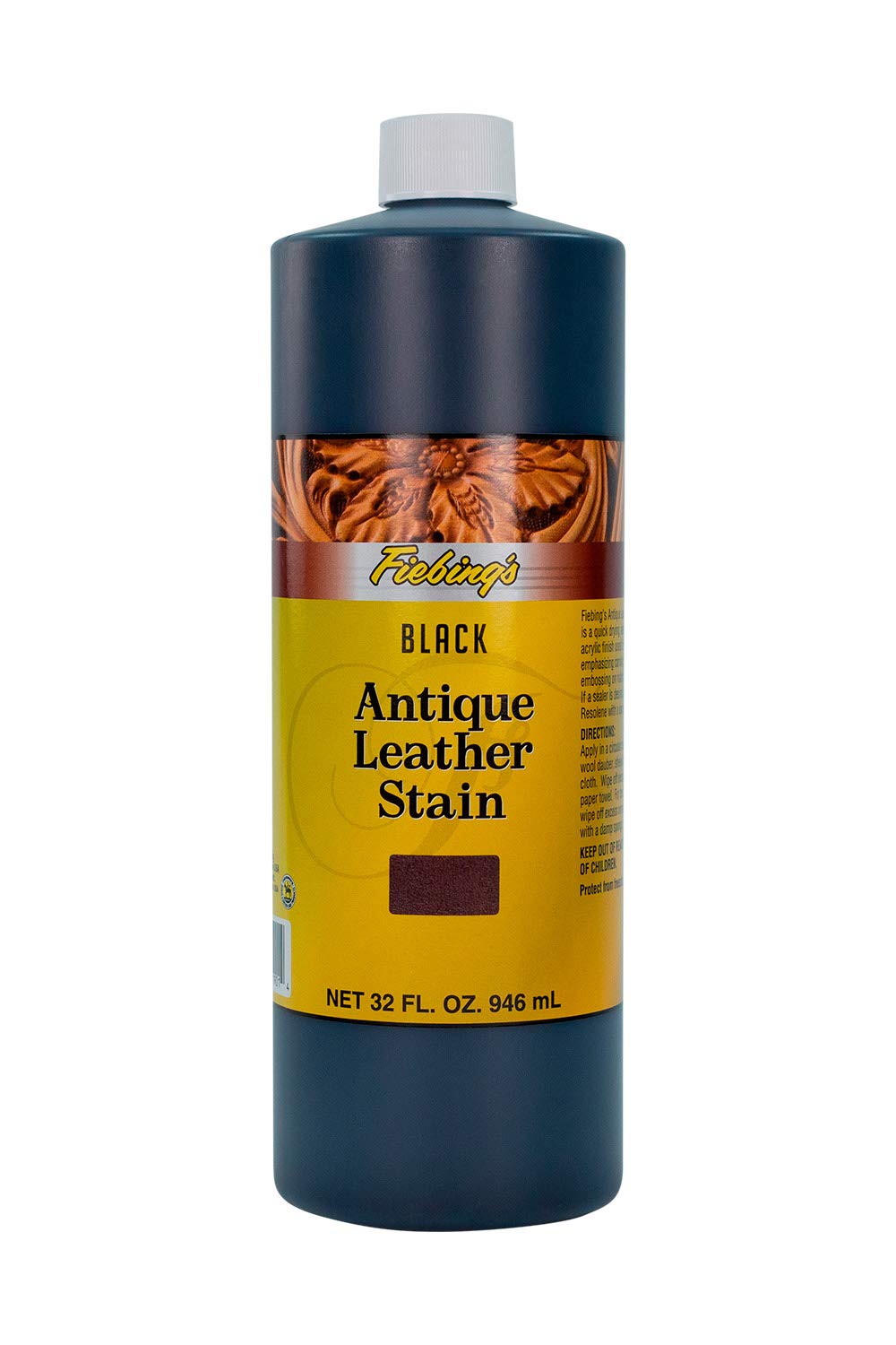 Fiebings Antique Leather Stain (32oz, Black)