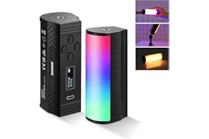 NEEWER Basic Magnetic Handheld Light Wand, 360° Full RGB Mini LED Video Light Stick, 2500mAh Battery, 2500-8500K Dimmable Camera Tube Light for Studio Photography TikTok YouTube Vlog, TL96RGB