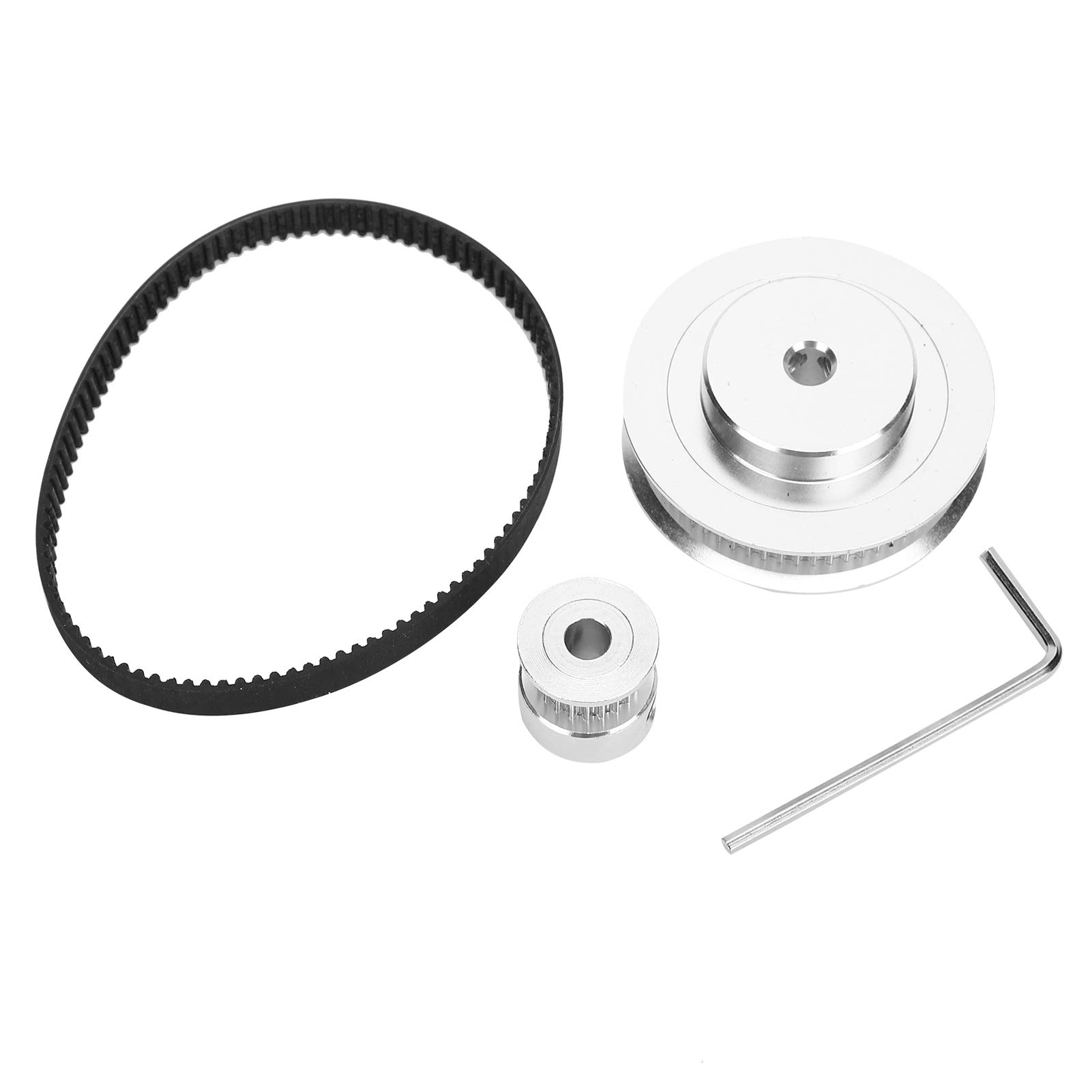 Hyuduo P36GT26BF Timing Pulley and Belt Set for 3D Printer 20T & 60T Synchronous Pulleys with 200mm Closed Loop Timing Belt