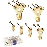 125 Pcs Heavy Duty Picture Hanging Kit With Nails for Wooden/Drywall - Professional Hangers for Canvas, Office Pictures, Clock, House Decoration - Holds 10-100 lbs