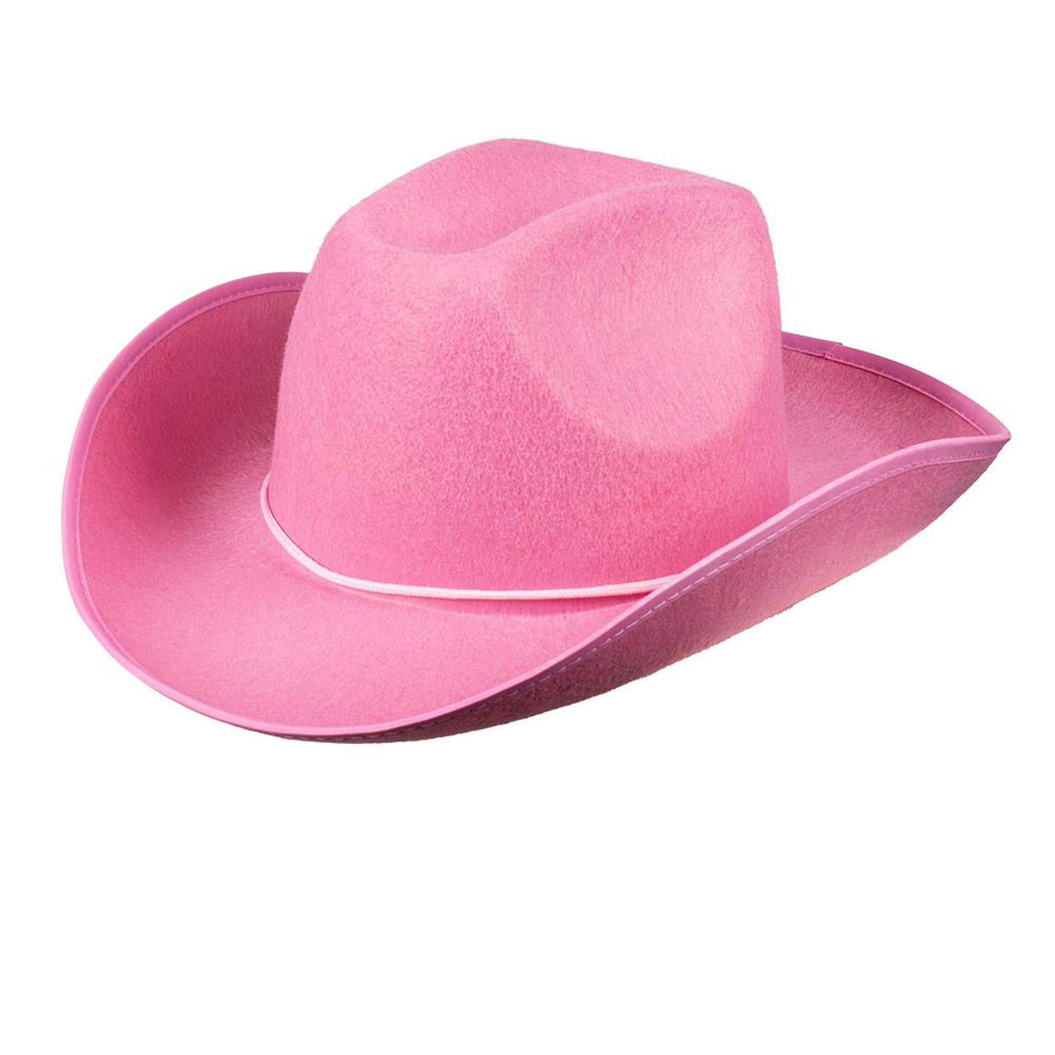 Boland Adult Cowboy Hat, Western Fancy Dress Accessory, Unisex, For Men and Women, Sheriff, Rodeo, Party, Festival, Halloween, Cowboy Dress Up, One Size (Pink)