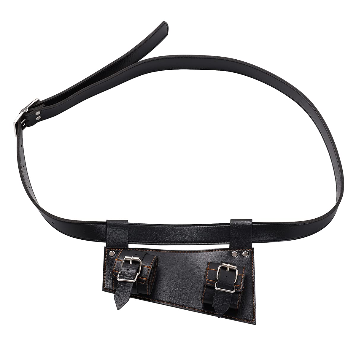 BLESSUME Swords Black Frog Holster with Belt Medieval Rapier Cross Lacing Holder Belt (Style#9),34 * 24 * 1.2
