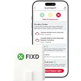 FIXD Bluetooth OBD2 Scanner - Car Diagnostic Check Engine Code Reader | iPhone/Android compatible | Automotive scan tool for repairs + buying | Enhanced manufacturer data