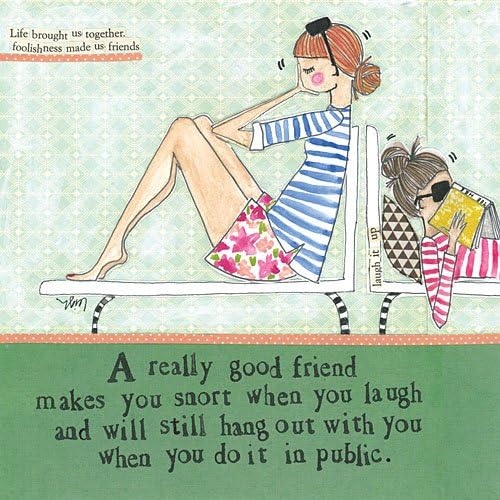 Curly Girl - SQMM63 - SNORT IN PUBLIC greeting card