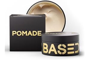 BASED BODYWORKS BASED Pomade for Men, Quality Hair Care with Medium Hold, Natural Shine & Fragrance, Easy to Apply & Great for All Hair Types, Hydrating and Nourishing Pomade (3 Oz Pack of 1)
