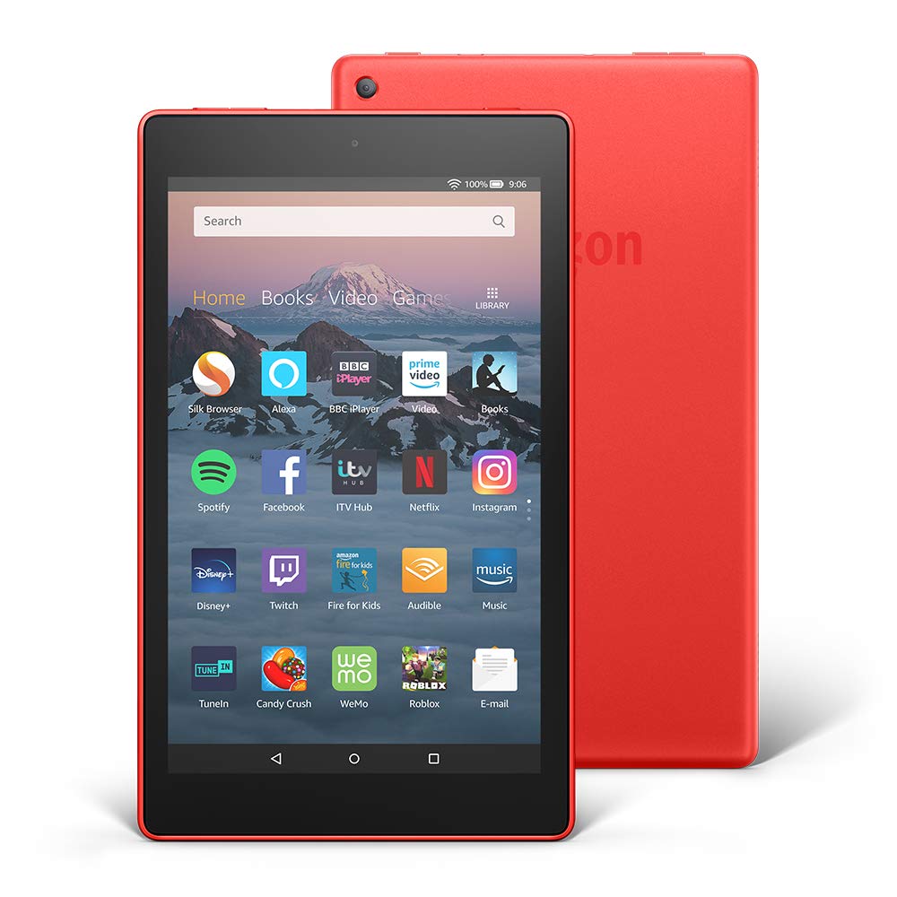 Fire HD 8 Tablet, 32 GB, Red—with Ads (Previous Generation - 8th)