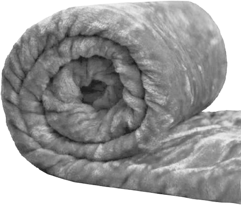 Premium Luxury Faux Fur Mink Throw Blanket - Soft, Cozy, and Warm - Double (150cm x 200cm) Bed Throw Blanket for Ultimate Comfort and Style – Silver