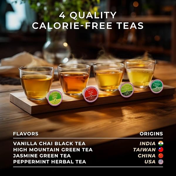 GYA TEA CO EVENING CALM TEA POD COLLECTION GIFT SET (60 COUNT) – DIFFERENT FLAVORS ASSORTED VARIETY PACK