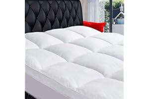 COONP King Mattress Topper, Extra Thick Pillowtop, Cooling Plush Mattress Pad Cover Cotton Top Bed Topper Protector with 8-21 Inch Deep Pocket