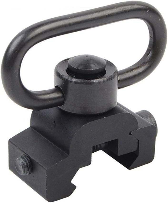 OAREA 20mm Rail Mount Paintball Airsoft Quick Release Detach QD Sling Swivel Tactical Military Sling Loop Picatinny for Gun Rifle Shotgun - Image 5