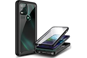 NZND Case for Motorola Moto G Stylus 5G with [Built-in Screen Protector], Full-Body Protective Shockproof Rugged Bumper Cover, Impact Resist Phone Case Cover (Black)