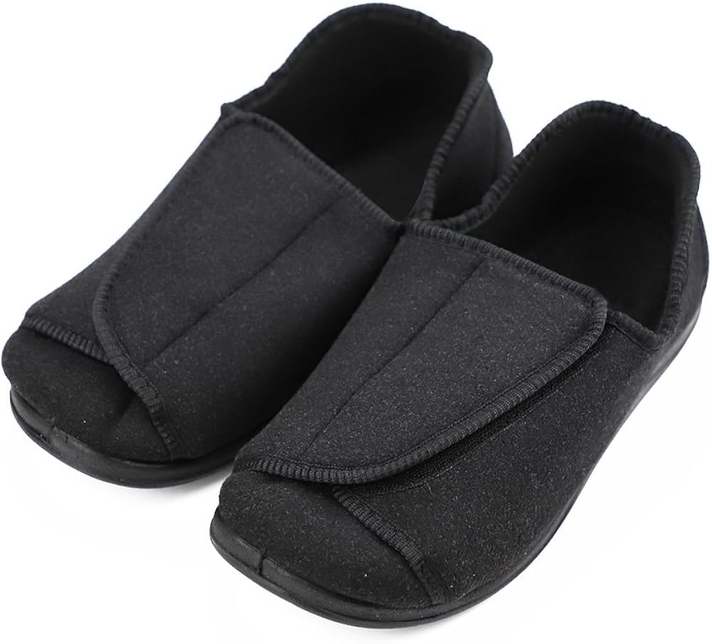 Orthoshoes Men's Wide Fit Edema Slippers Diabetic Recovery Shoes