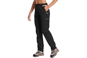 TOOMETT Women's Hiking Pants Convertible Quick Dry Stretch Lightweight Zip-Off Outdoor Fishing Travel Safari Pants