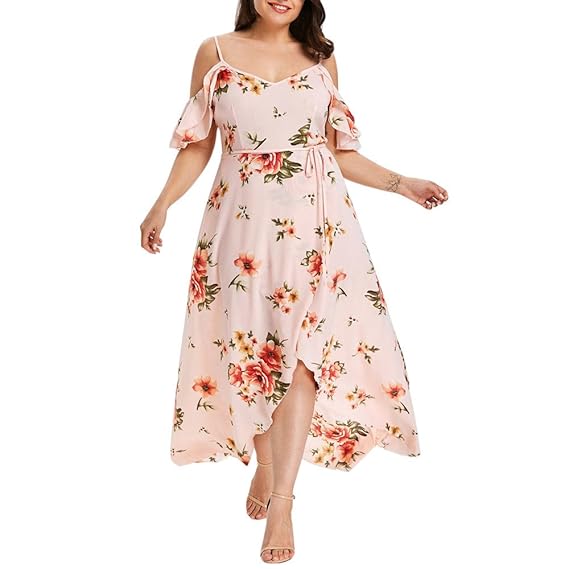 plus size white floral dress