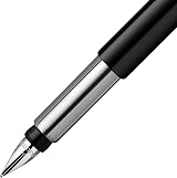 Parker Vector Fountain Pen Black Chrome Trim Medium Nib Blue Ink Hangtab view 2