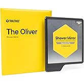 TOOLETRIES Oliver Shower Mirror - Premium Shower Mirror for Shaving, Grooming - 100% silicone - Shatterproof Mirror - Grips t